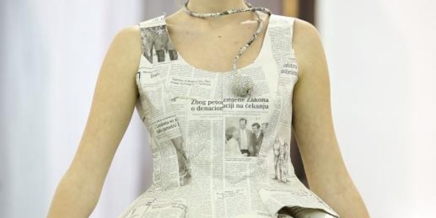 U sklopu tribine Moda osamdesetih – modni laboratorij za 21. stoljece odrzana odrzana modna revija Avangardna moda osamdesetih. Zvoncica Vuckovic. Photo: Robert Anic/PIXSELL