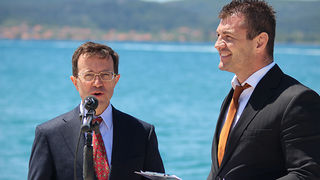 Svečanost polaganja J. Y. Costeau memorijalne ploče na Morskim orguljama