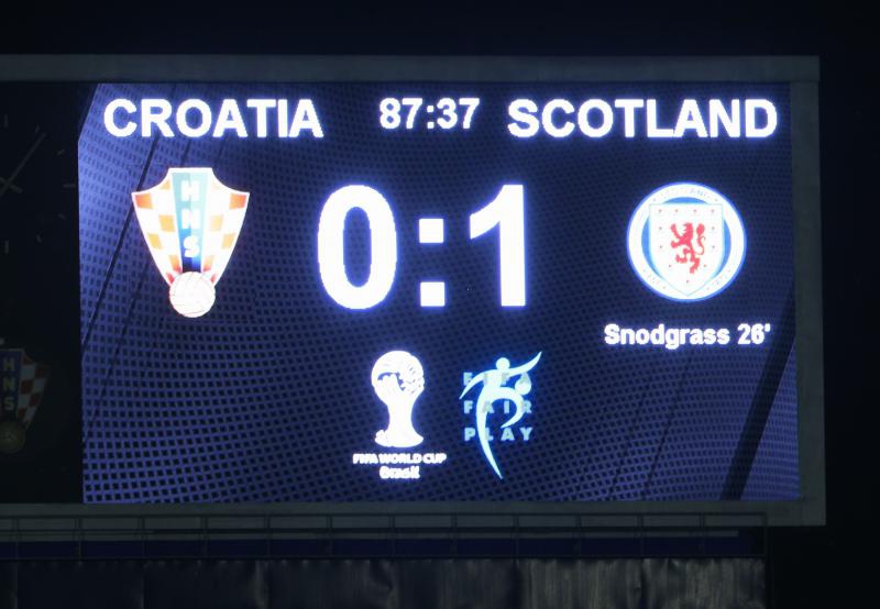 Kvalifikacijska nogometna utakmica izmedju Hrvatske i Skotske za Svjetsko nogometno prvenstvo u Brazilu 2014. godine. Photo: PIXSELL Standard Sport Kvalifikacijska nogometna utakmica izmedju Hrvatske i Skotske za Svjetsko nogometno prvenstvo u Brazilu 2014. godine. Photo: PIXSELL Standard Sport