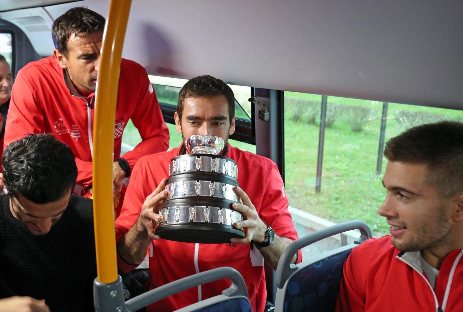 Davis Cup reprezentativci se vratili u Hrvatsku