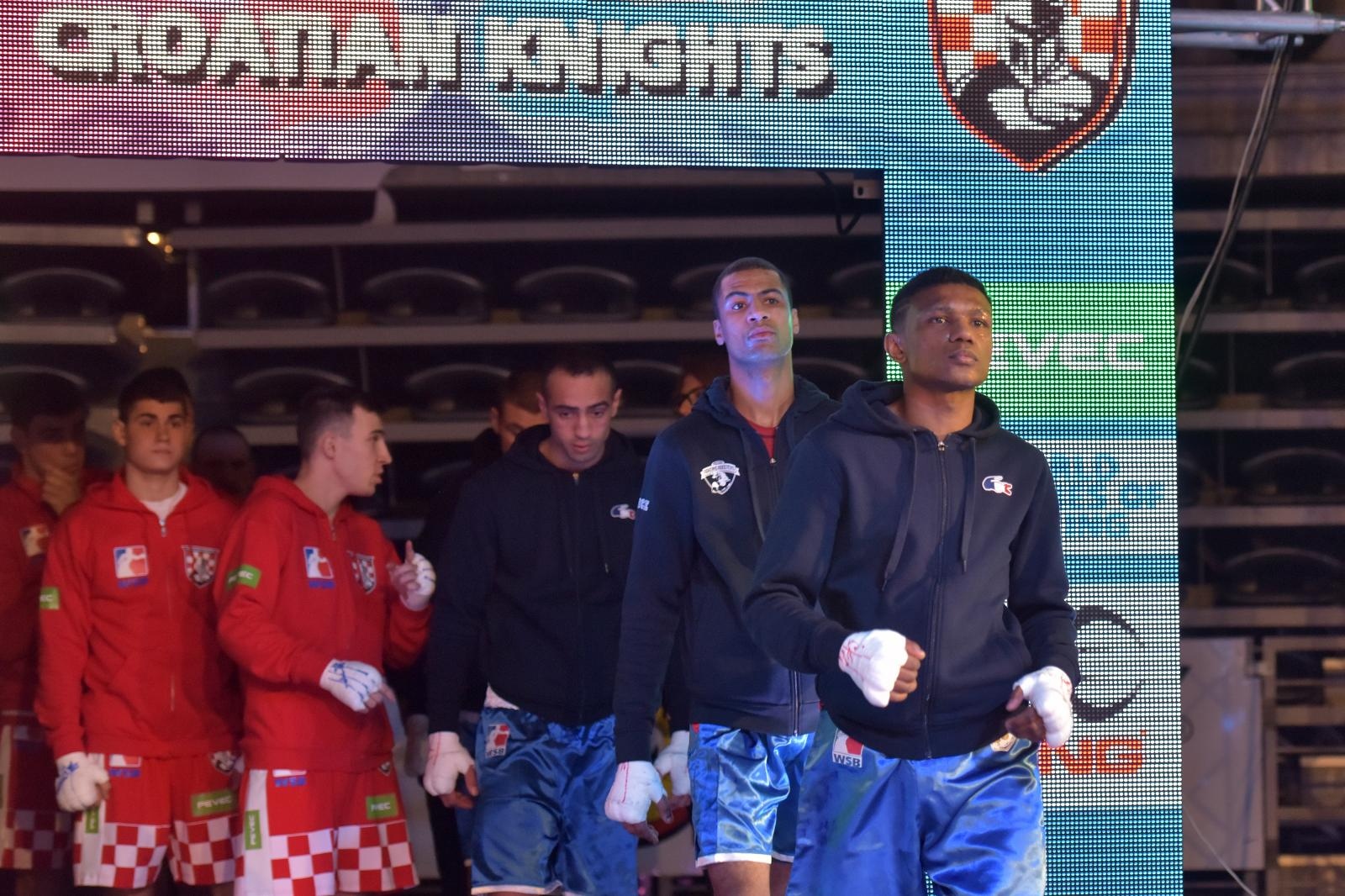 Svjetska boksacka liga, grupa B C1: Croatian Knights – France Fighting Roosters