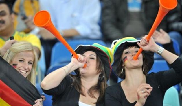 Vuvuzele, navijači Njemačke