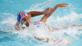 Zagreb, 050910.
Bazen Mladost na Savi.
29. Europsko prvenstvo u vaterpolu.
Hrvatska – Italija
Na fotografiji: Damir Buric.
Foto: Ronald Gorsic / CROPIX
