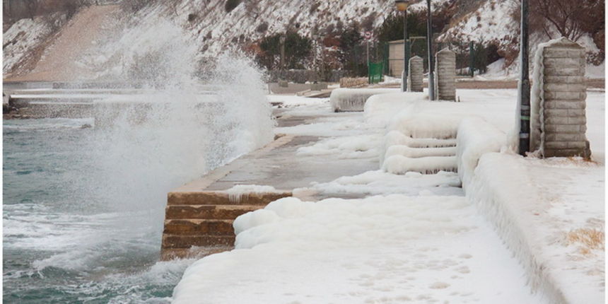 Đir po ledu okovanom Senju, Foto: Kristijan Orlić