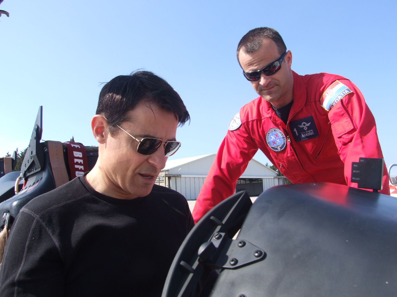 Goran Višnjić posjetio pilote u zrakoplovnoj bazi Zemunik