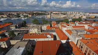 Zadar: Panoramski pogled na grad sa zvonika svete Stošije, foto: Filip Brala/PIXSELL