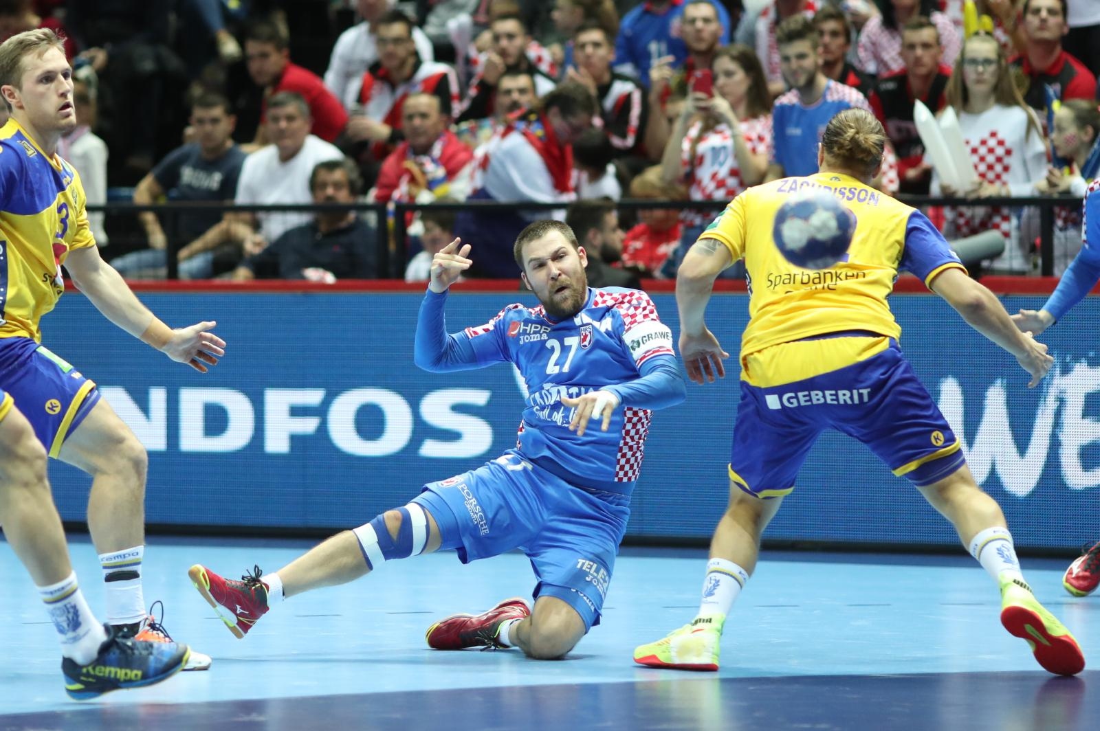 Spaladium Arena, Split – Europsko rukometno prvenstvo, skupina A, 3. kolo, Hrvatska – Švedska 31-35