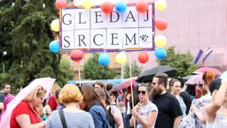 Održan je XV Zagreb Pride pod motom Još Hrvatska ni propala. Photo: PIXSELL Održan je XV Zagreb Pride pod motom Još Hrvatska ni propala. Photo: PIXSELL