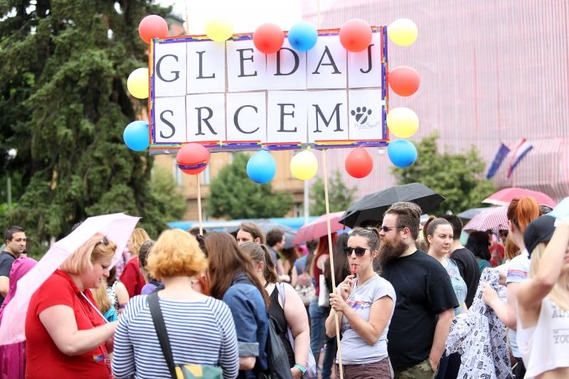 Održan je XV Zagreb Pride pod motom Još Hrvatska ni propala. Photo: PIXSELL Održan je XV Zagreb Pride pod motom Još Hrvatska ni propala. Photo: PIXSELL
