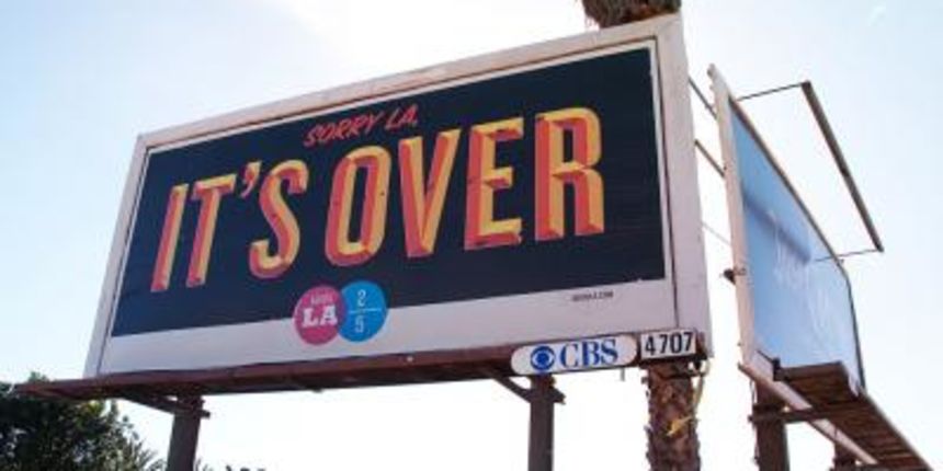 It’s over plakat u LA-u