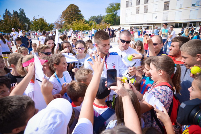 Davis Cup: Kids Day na zadarskom Forumu. Foto: Iva Perinčić