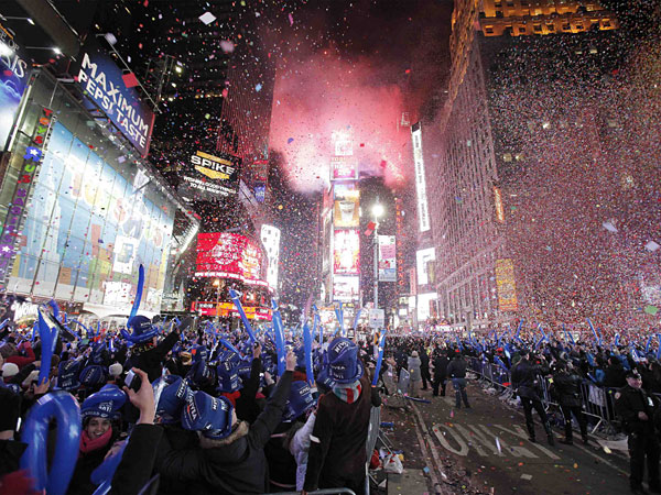 Docek Nove godine u New Yorku (Foto: Reuters)