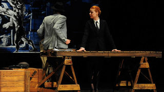 Zadar, 24.04.2013. snimio: Nenad Marčev 
dramska pretplata 
Kazalište PLAYDRAMA, Split 
Jeffrey Hatcher 
PICASSO 
redateljica: Nenni Delmestre 
igraju: Elvis Bošnjak, Lana Helena Hulenić 
Velika dvorana HNK Zadar