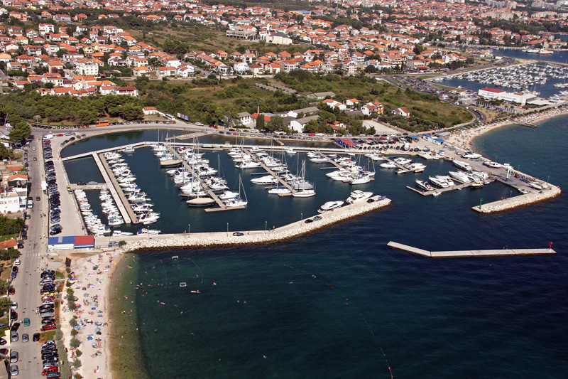Zadar – Zračne snimke – Marina na Puntamici, Yachting club (foto: Marin Gospić)