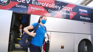 Zadar: Hrvatske i slovačke odbojkašice uoči utakmice Europskog prvenstva Zadar: Hrvatske i slovačke odbojkašice uoči utakmice Europskog prvenstva