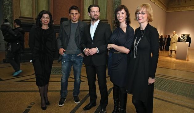 Otvorenje izlozbe Kolekcija Vugrinec, remek-djela hrvatske moderne. Jasminka Poklecki Stosic, Ognjen Vukojevic, Davor Vugrinec. Photo: Sanjin Strukic/PIXSELL