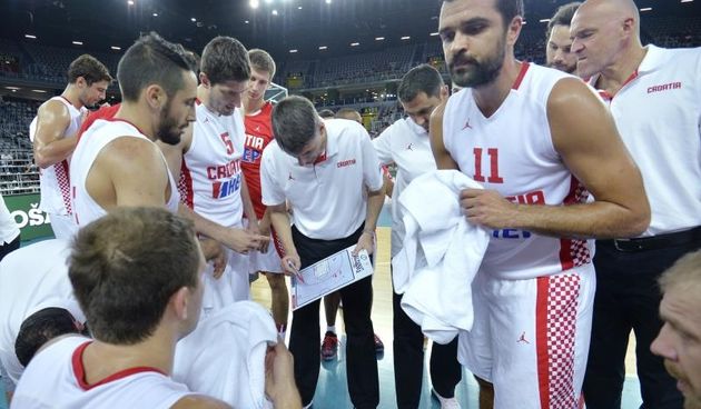 Arena Zagreb, Zagreb – Pripremni turnir za EuroBasket 2015., Hrvatska – BiH. Photo: Igor Kralj i Marko Lukunic/PIXSELL