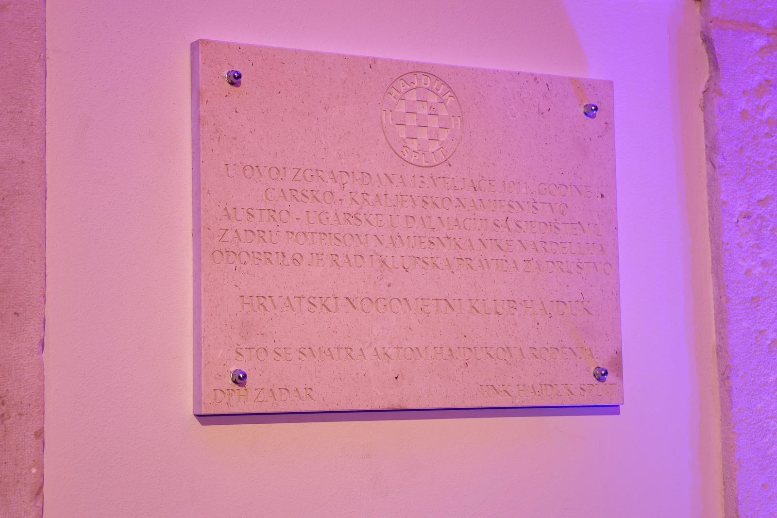 Svečana proslava 114. rođendana Hajduka @ Providurova palača Svečana proslava 114. rođendana Hajduka @ Providurova palača