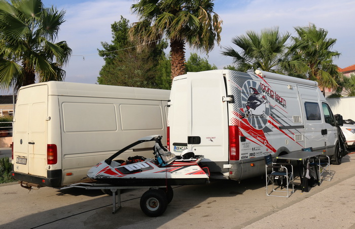 Vir: Slobodan trening na plaži Jadro pred utrke Alpe Adria Jest Ski Toura. Foto: Kažimir Škrbić/Virski list