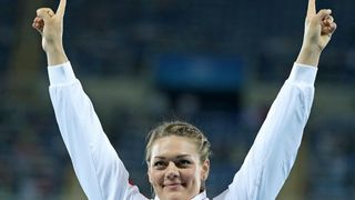 PI Rio de Janeiro, ceremonija dodjele medalja u ženskom disku: zlatnu medalju osvojila je Sandra Perković. Photo: Igor Kralj/PIXSELL PI Rio de Janeiro, ceremonija dodjele medalja u ženskom disku: zlatnu medalju osvojila je Sandra Perković. Photo: Igor Kralj/PIXSELL