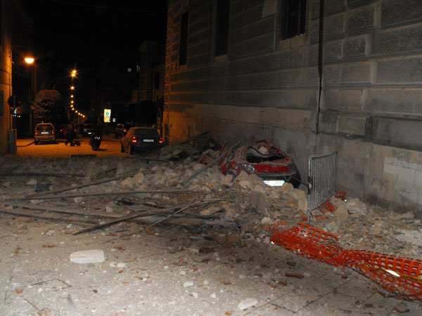 Potres u LAquili (Foto:Fabio Iuliano/ilcentro.gelocal.it)