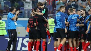Nižnji Novgorod, Rusija – Svjetsko nogometno prvenstvo 2018., osmina finala, Hrvatska – Danska 4-3 (1-1, 1-1).