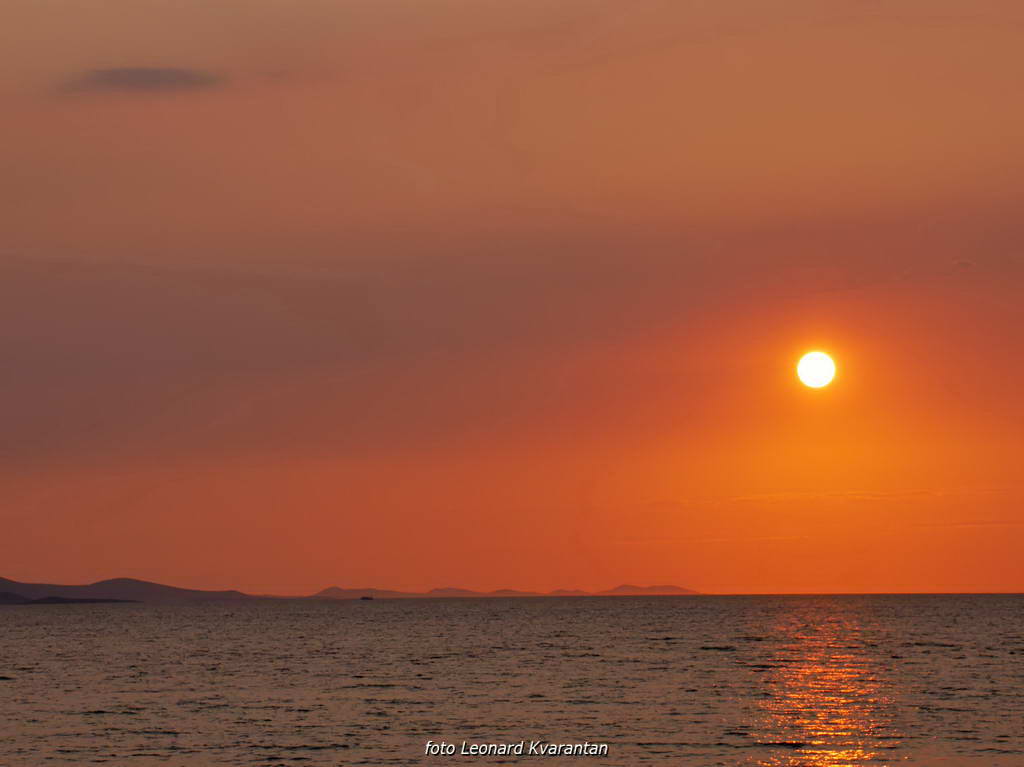 Borik: zalazak sunca, foto: L. Kvarantan