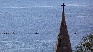 Zadar: Panoramski pogled na grad sa zvonika svete Stošije, foto: Filip Brala/PIXSELL
