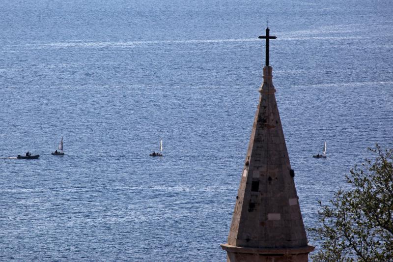 Zadar: Panoramski pogled na grad sa zvonika svete Stošije, foto: Filip Brala/PIXSELL