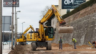 Đir po gradu, utorak 20. ožujka 2018. Radovi na rekonstrukciji kolnika- Obala kralja Tomislava