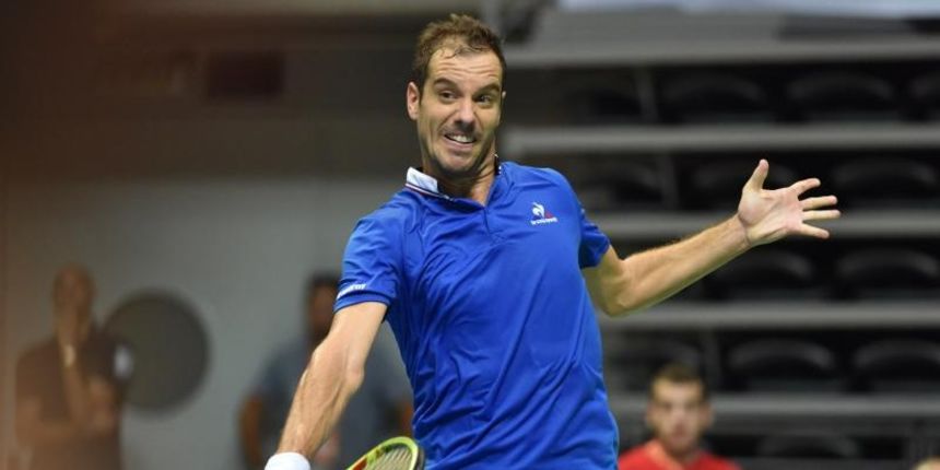 16.06.2016., Zadar – Davis Cup, Hrvatska – Francuska. Borna Coric – Richard Gasquet. Photo: Hrvoje Jelavic/PIXSELL 16.06.2016., Zadar – Davis Cup, Hrvatska – Francuska. Borna Coric – Richard Gasquet. Photo: Hrvoje Jelavic/PIXSELL