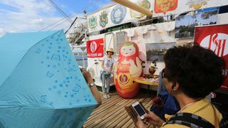 Pokraj Morskih orgulja i Pozdrava Suncu pristao je ruski skolski jedrenjak “Nadezhda”. Dug je 109 metara te ima tri jarbola. Photo: Filip Brala/PIXSELL