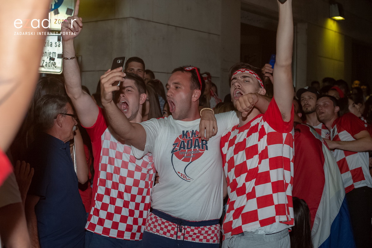 Zadar je gorio: Velika fešta nakon plasmana Vatrenih u polufinale Svjetskog prvenstva