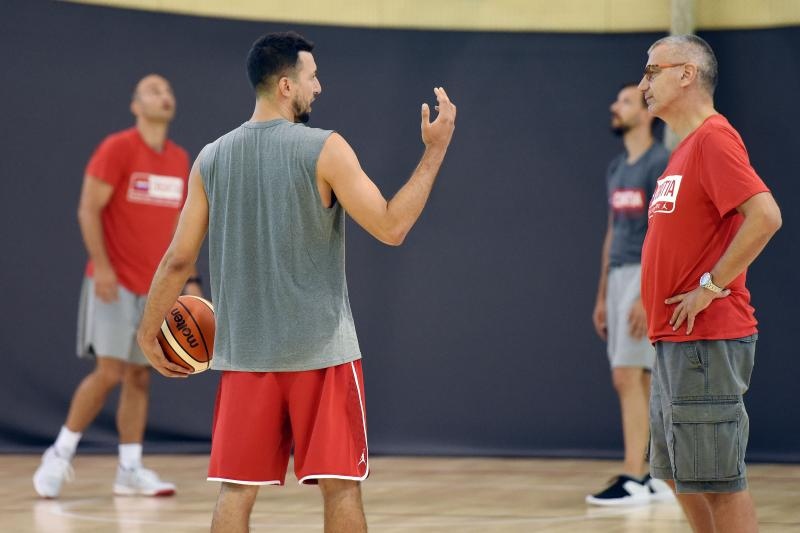 Prvi trening košarkaških reprezentativaca u Svetom Martinu na Muri