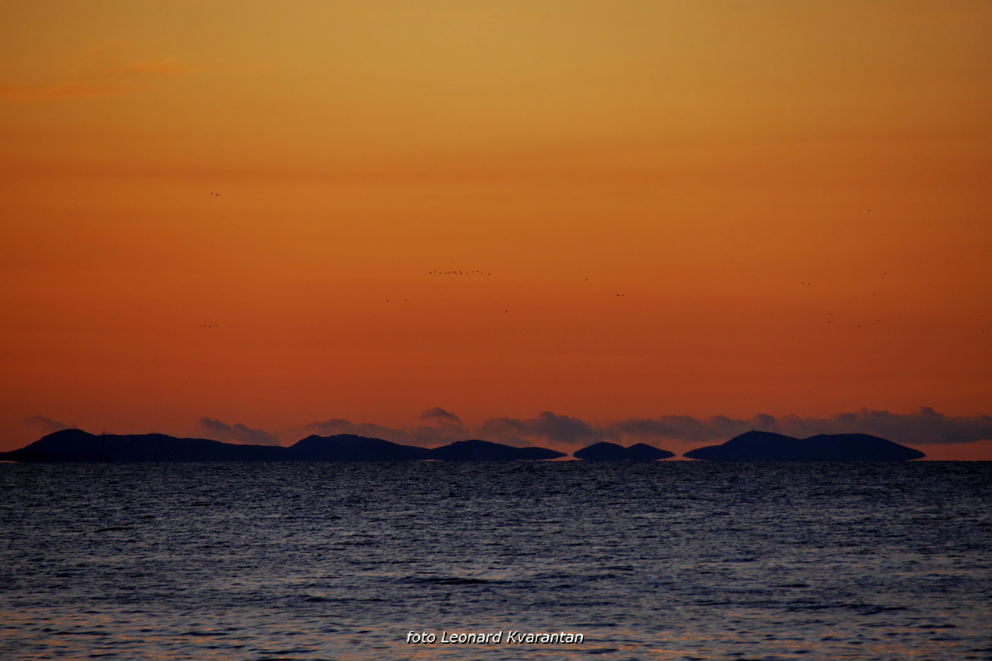 Prekrasan listopadski zalazak sunca u Zadru Prekrasan listopadski zalazak sunca u Zadru