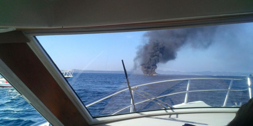 Požar na austrijskoj jahti