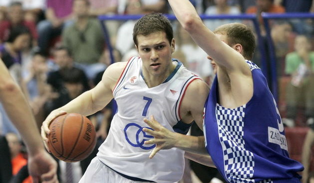 Zagreb, 050610. KC Drazen Petrovic. Trg Drazena Petrovica 3. 3. kosarkaska utakmica finala doigravanja izmedju Cibone i Zadra. Na slici: Bojan Bogdanovic. Foto: Goran Mehkek / CROPIX