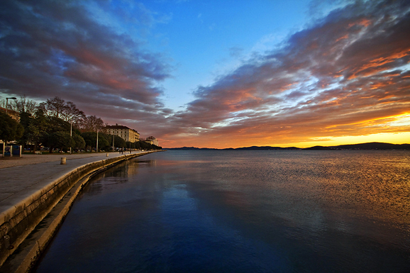 Zadarski suton 7. siječnja 2013. (foto:Saša Čuka)