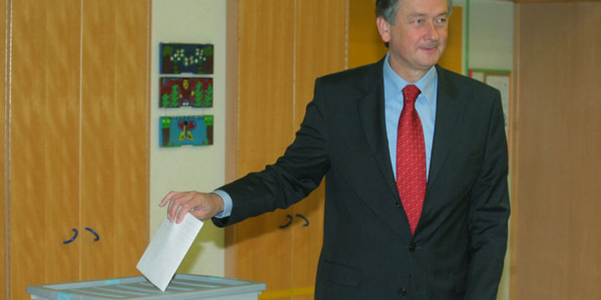 LJUBLJANA SLOVENIJA 21.9.2008 DANILO TURK VOLITVE DZ 2008 FOTO JOZE SUHADOLNIK/DELO LJUBLJANA SLOVENIJA 21.9.2008 DANILO TURK VOLITVE DZ 2008 FOTO JOZE SUHADOLNIK/DELO