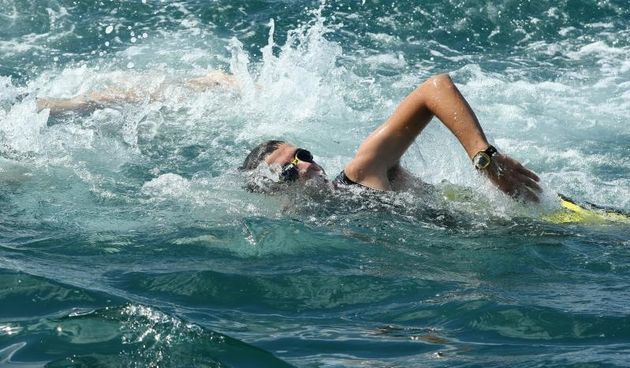 Na rivi je odrzan Zadarski aquathlon 2014. Odrzana su tri programa: prvenstvo Hrvatske u klasicnom akvatlonu: 1000m plivanje/5000 m trcanje, prvenstvo grada Zadra 500m plivanje/2500 m trcanje te akvatlon za djecu. Photo: Dino Stanin/PIXSELL