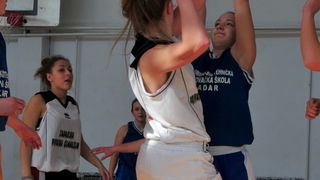 Prvenstvo srednjih skola u kosarci: Ekonomska – Privatna gimnazija, Foto. Ivan Dilber