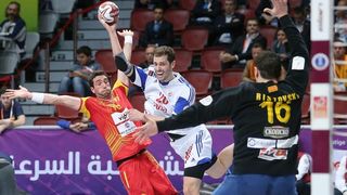 Doha, Katar – 24. svjetsko rukometno prvenstvo, 4. kolo, grupa B, Makedonija- Hrvatska. Photo: Goran Stanzl/PIXSELL