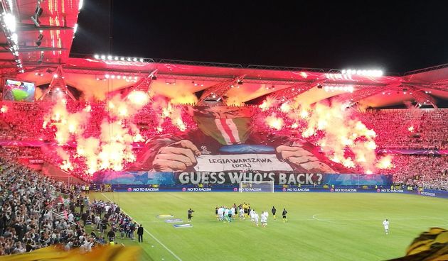 Navijači Legie Warsawa, foto: twitter