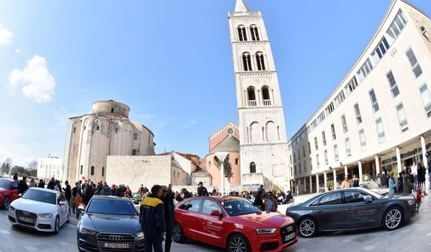 Audi Hrvatska organizirala je ekskluzivnu prezentaciju sportskih automobila Audi S i RS modela na Forumu. Photo: Dino Stanin/PIXSELL