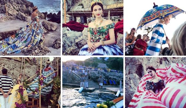 Uživajte u fotkama s revije branda Dolce&Gabbana na Capriju