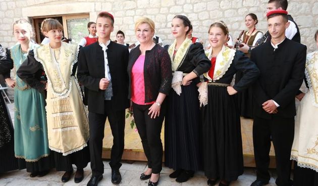 Predsjednica Grabar Kitarović u Trogiru i Kaštelima