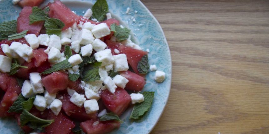 Ljetna salata, lubenica i feta sir Ljetna salata, lubenica i feta sir