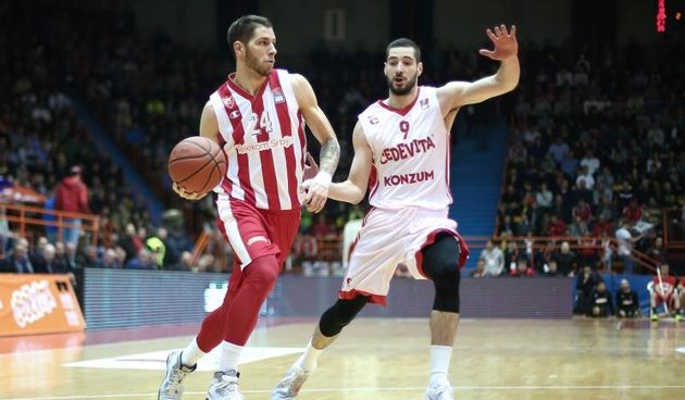 22.03.2016., Dom sportova, Zagreb – Uzvratna utakmica polufinalne serije doigravanja ABA lige, KK Cedevita – KK Crvena zvezda. Stefan Jovic, Luka Babic. Photo: Sanjin Strukic/PIXSELL