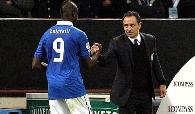 Mario Balotelli i Cesare Prandelli, foto: Gazzetta dello Sport