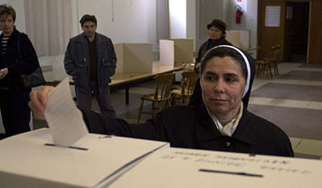 Crkva i izbori – časna sestra/Foto: HTV